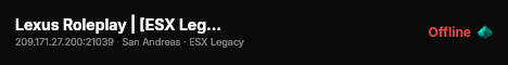 Lexus Roleplay | [ESX Legacy] live status badge