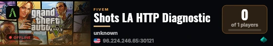 Shots LA HTTP Diagnostic live status badge