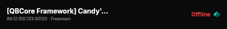 [QBCore Framework] Candy's Cabaret live status badge
