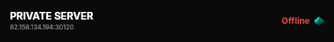 PRIVATE SERVER live status badge