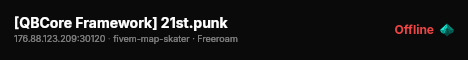 [QBCore Framework] 21st.punk live status badge