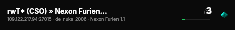 rwT* (CSO) » Nexon Furien [rwT* Cash/DropSys/Family UPDATE] @ counter16strike.hu live status badge