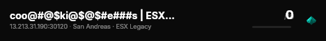 coo@#@$ki@$@$#e###s | ESX Legacy 服务器 live status badge