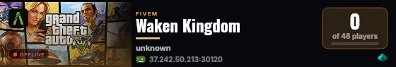 Waken Kingdom live status badge