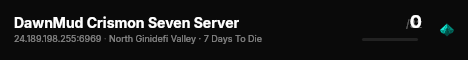 DawnMud Crismon Seven Server live status badge