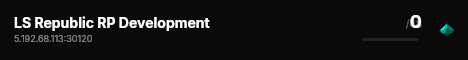 LS Republic RP Development live status badge