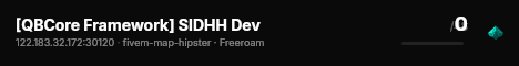 [QBCore Framework] SIDHH Dev live status badge
