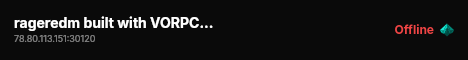 rageredm built with VORPCore! live status badge