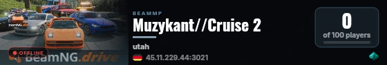 Muzykant//Cruise 2 live status badge