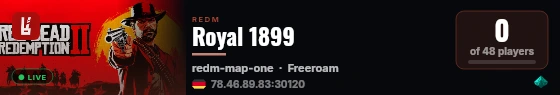 Royal 1899 live status badge