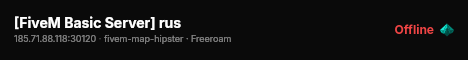 [FiveM Basic Server] rus live status badge