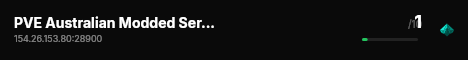 PVE Australian Modded Server hatching quicker! live status badge
