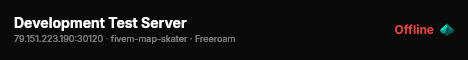 Development Test Server live status badge
