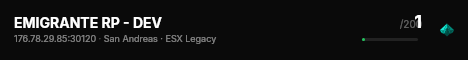 EMIGRANTE RP - DEV live status badge