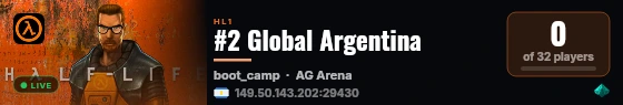 #2 Global Argentina live status badge