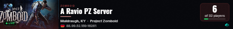 A Ravio PZ Server live status badge