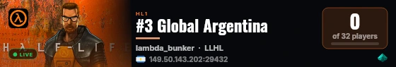 #3 Global Argentina live status badge