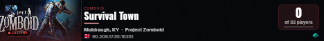 Survival Town live status badge