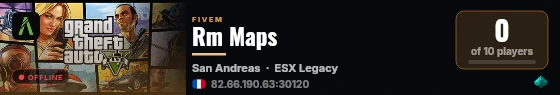 Rm Maps live status badge
