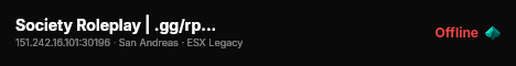Society Roleplay | .gg/rpsociety live status badge