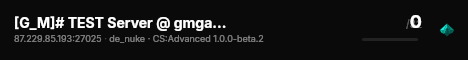 [G_M]# TEST Server @ gmgaming.hu live status badge