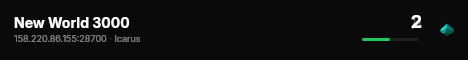 New World 3000 live status badge