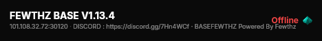 FEWTHZ BASE V1.13.4 live status badge