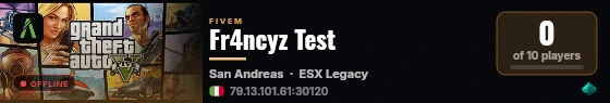 Fr4ncyz Test live status badge