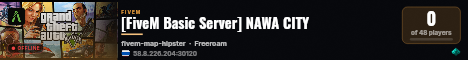 [FiveM Basic Server] NAWA CITY live status badge