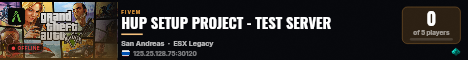 HUP SETUP PROJECT - TEST SERVER live status badge