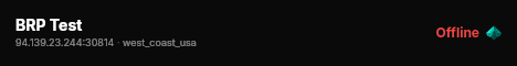 BRP Test live status badge