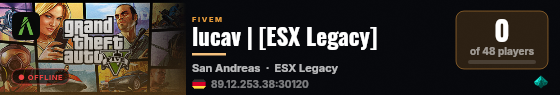 lucav | [ESX Legacy] live status badge