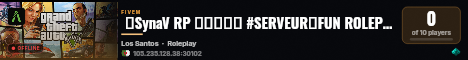  🐬SynaV RP ▬▬▬↭🡺 #SERVEUR↭FUN ROLEPLAY🡸↭▬▬▬ 🐬 live status badge