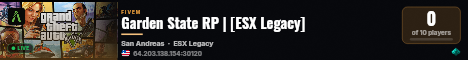 Garden State RP | [ESX Legacy] live status badge
