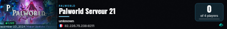 Palworld Serveur 21 live status badge
