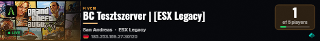 BC Tesztszerver | [ESX Legacy] live status badge