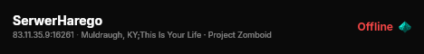 SerwerHarego live status badge