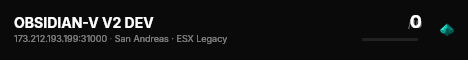 OBSIDIAN-V V2 DEV live status badge