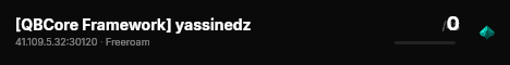[QBCore Framework] yassinedz live status badge