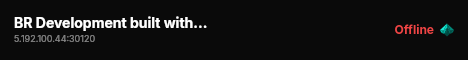 BR Development built with FiveM Basic Server! live status badge
