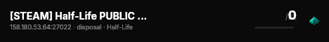 [STEAM] Half-Life PUBLIC Classic live status badge