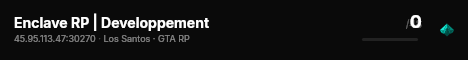 Enclave RP | Developpement live status badge