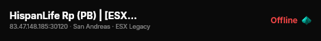 HispanLife Rp (PB) | [ESX Legacy] live status badge