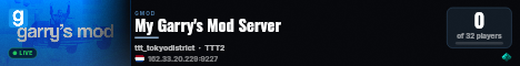 My Garry's Mod Server live status badge