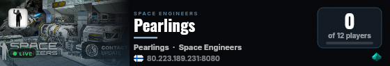 Pearlings live status badge