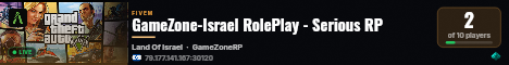 GameZone-Israel RolePlay - Serious RP live status badge
