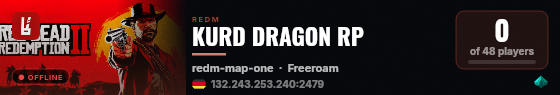 KURD DRAGON RP live status badge