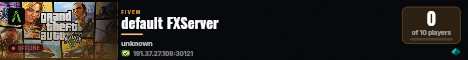 default FXServer live status badge