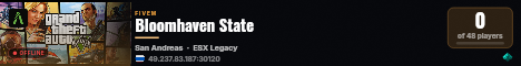 Bloomhaven State live status badge