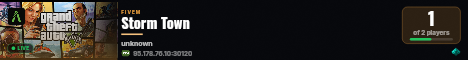 Storm Town live status badge